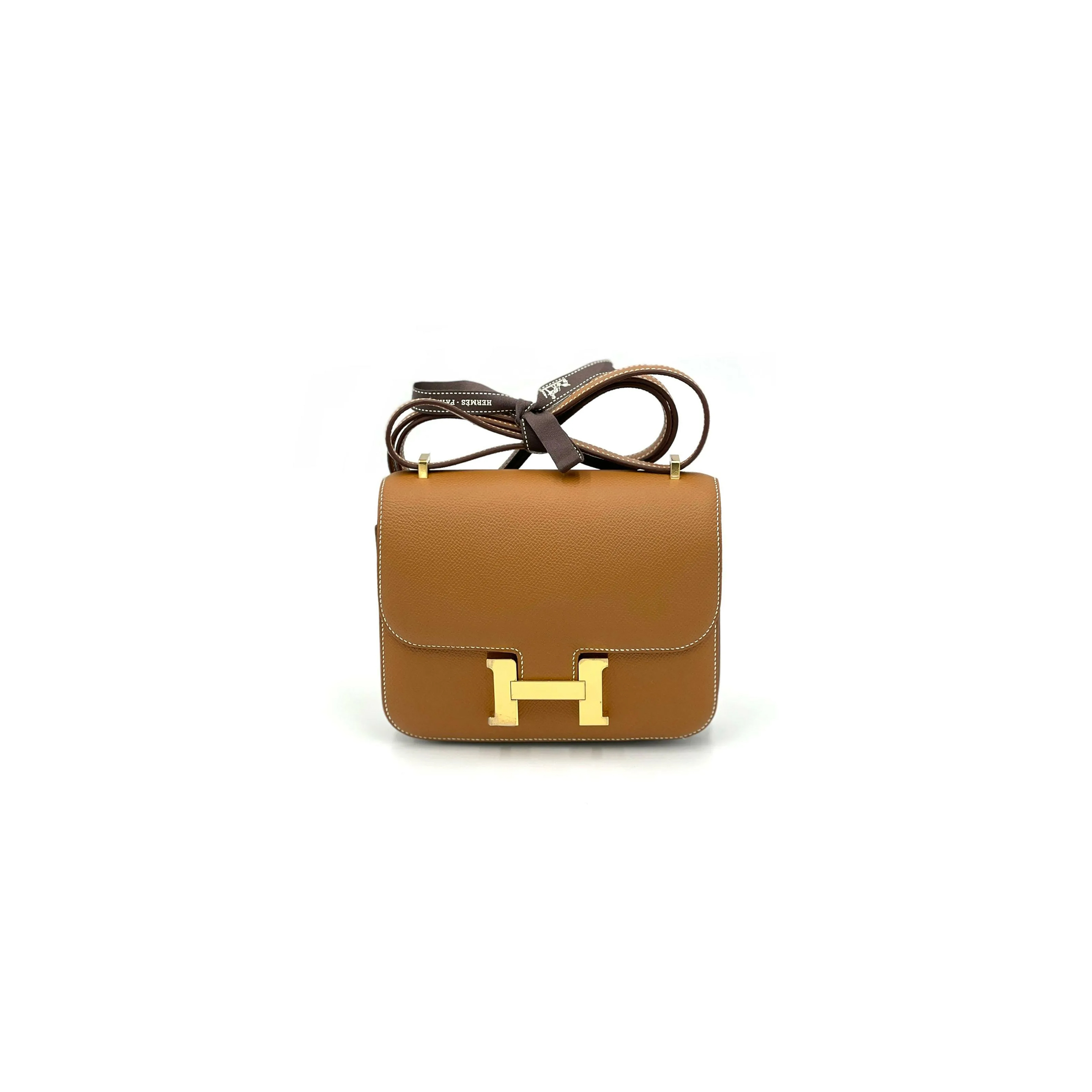 HERMÈS  MASTER CONSTANCE MINI 18 GOLD EPSOM H061677CC37(19*15*4cm)